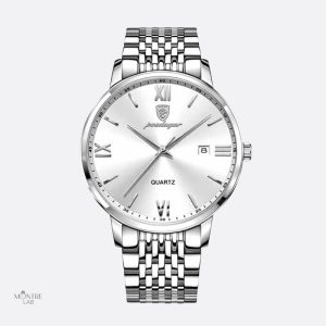 Montre élégante pour homme en acier inoxydable