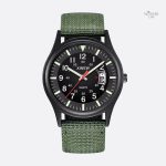Montre Homme Vintage Militaire Quartz 41mm Bracelet Nylon