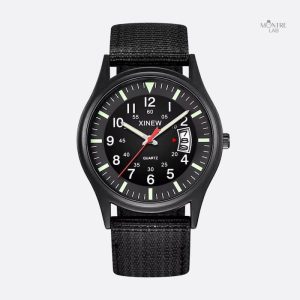Montre Vintage Homme avec bracelet nylon durable et léger