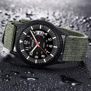 Montre militaire pour homme au design rétro élégant