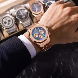 Montre de luxe masculine au design sophistiqué