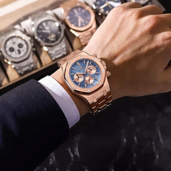 Montre de luxe masculine au design sophistiqué