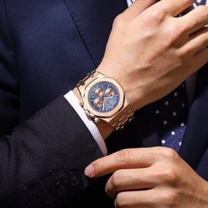 Cadran texturé pour une montre chronographe homme