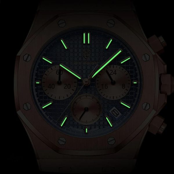 Accessoire de luxe pour homme, chronographe stylé