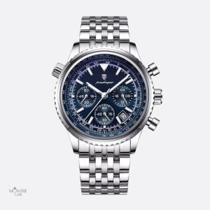 Montre chronographe homme, style sport luxe