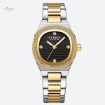Montre bicolore pour femme, style raffiné et moderne