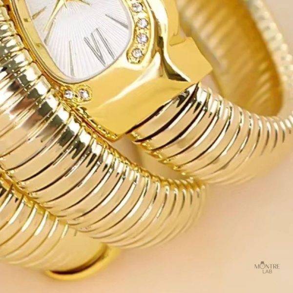 Montre tendance pour femme, bracelet serpent distinctif