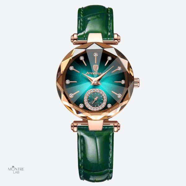 montre-luxe-femme-diamant-facette-1 Montre luxe femme avec diamant facetté