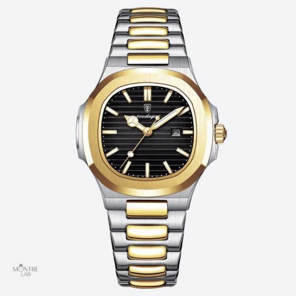 Montre femme, métal bicolore, idéal pour toutes occasions