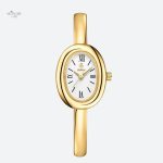 Accessoire de mode : montre dorée pour femme
