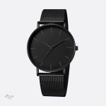Montre Luxe Homme Noire Minimaliste élégante et moderne