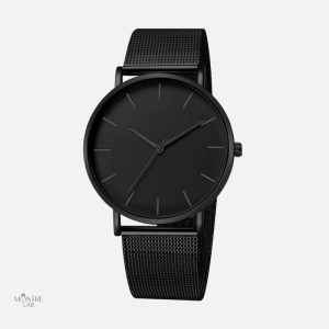 Montre Luxe Homme Noire Minimaliste élégante et moderne