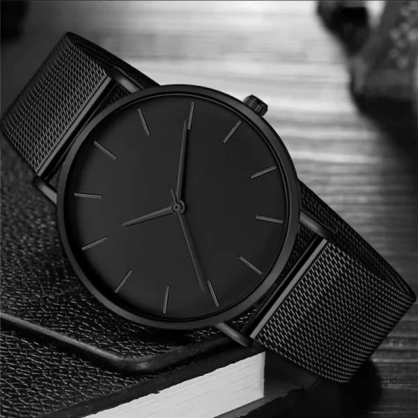 Montre haut de gamme pour homme, finition sobre