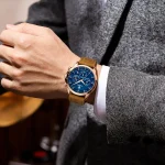 Style décontracté, montre chronographe pour homme