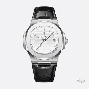 Bracelet cuir de luxe pour montre homme, style nautique