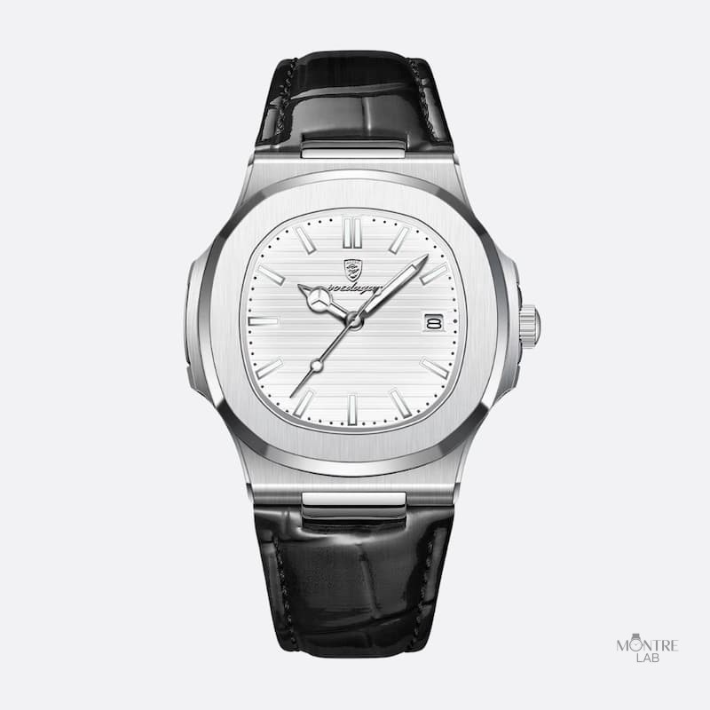 Bracelet cuir de luxe pour montre homme, style nautique