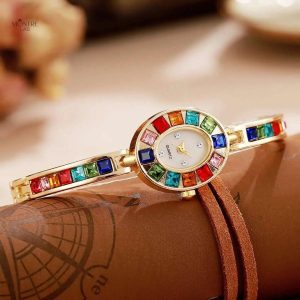 Montre Femme Luxe en Cristaux, Design Éclat