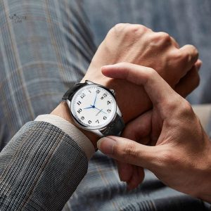 Bracelet en cuir pour montre automatique masculine