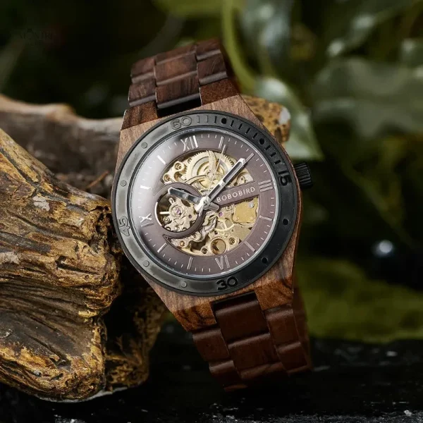 Artisanat en bois pour une montre homme