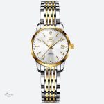 Accessoire féminin : montre mécanique en métal