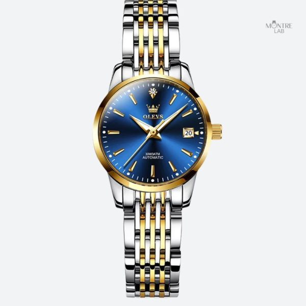 Montre pour femme, mécanique et résistante à l'eau