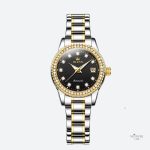Accessoire de mode : montre en métal brillant