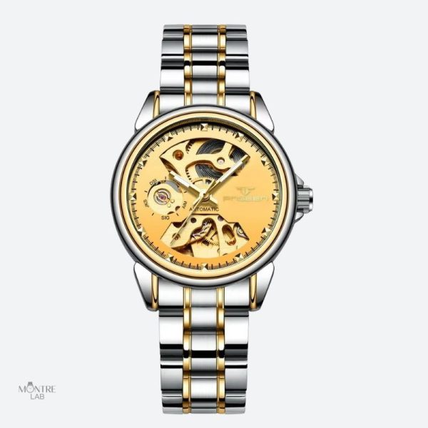 Style sophistiqué de montre squelette pour femme