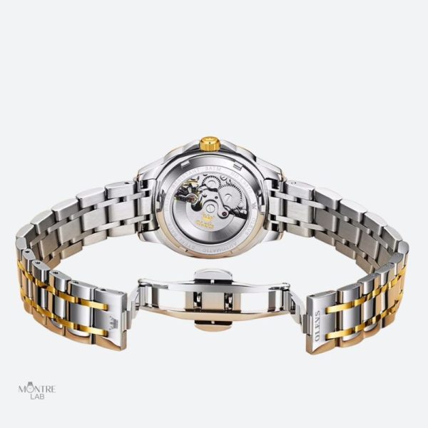 Montre Tonneau pour femme, mélange de couleurs chic