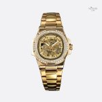 Montre mécanique design squelette pour homme