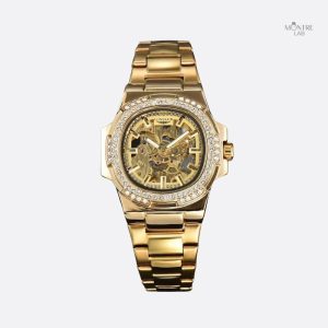 Montre mécanique design squelette pour homme