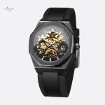 Accessoire en acier inoxydable pour homme, montre squelette