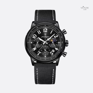 Accessoire de mode : montre chronographe homme, style militaire