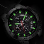 Montre en silicone pour homme, chronographe au style militaire