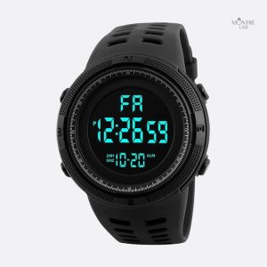 Montre numérique robuste pour homme, style militaire
