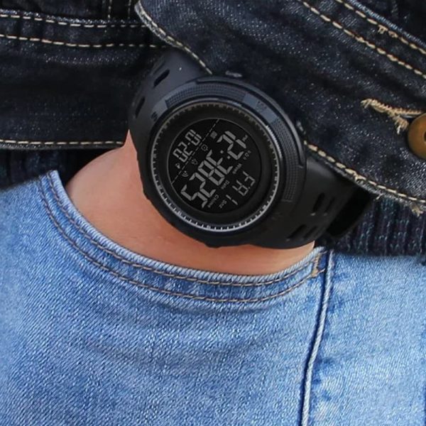 Montre homme 50MM, design militaire moderne
