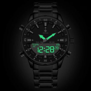 Accessoire pour homme, montre militaire digitale avec fonctions avancées