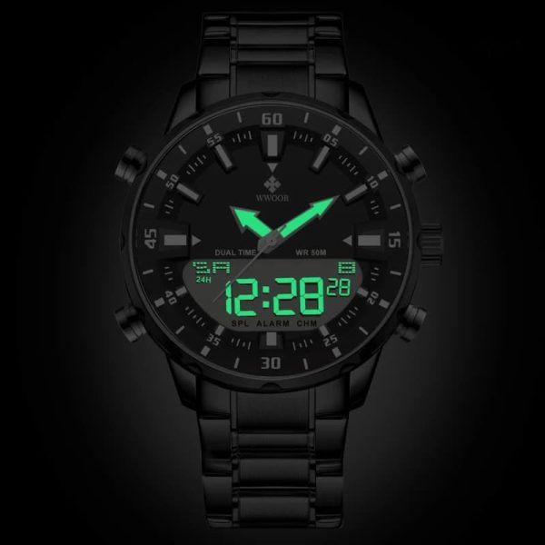 Accessoire pour homme, montre militaire digitale avec fonctions avancées