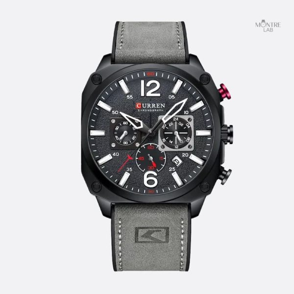 montre-militaire-homme-44-mm-cadran-bleu-bracelet-cuir-1 Montre militaire chronographe homme 44 mm cadran bleu