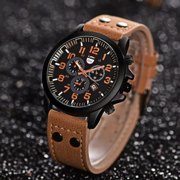 Accessoire militaire pour homme, bracelet en cuir élégant