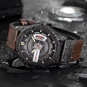 Montre étanche 45 mm avec mouvement quartz
