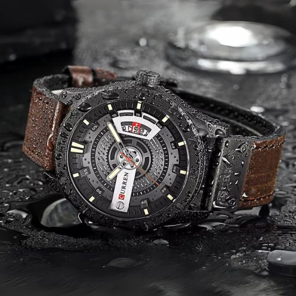 Montre étanche 45 mm avec mouvement quartz