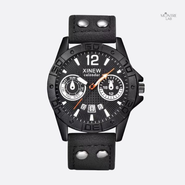 Accessoire tendance pour homme, montre militaire quartz