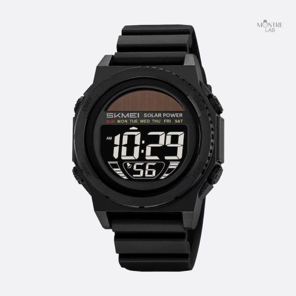 Montre Solaire Numérique Chronographe pour Homme