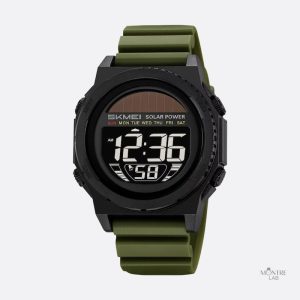 Chronographe solaire avec affichage numérique pour homme