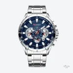 Montre chronographe pour homme, style sportif élégant