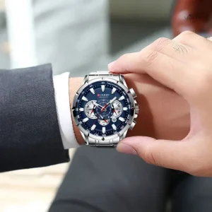 Chronographe homme, montre à quartz pour un look dynamique