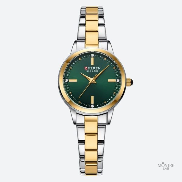 Montre Bicolore Étincelante pour femme