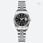 Accessoire féminin : montre quartz en métal argenté