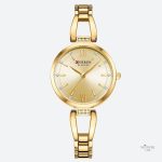 Montre quartz femme en métal doré