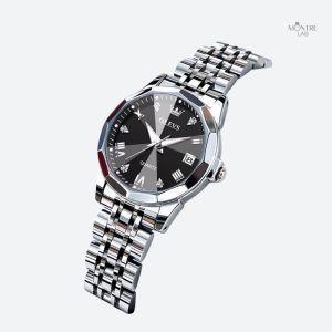 Montre en métal au design féminin et chic